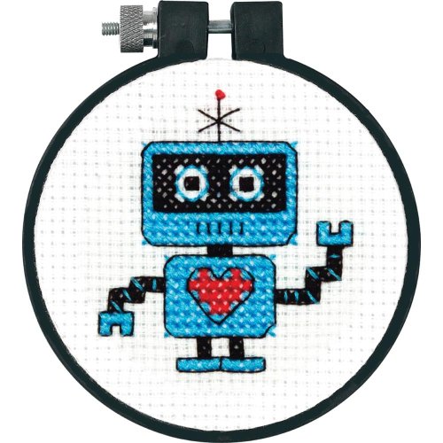 (image for) Learn A Craft Robot Counted Cross Stitch Kit